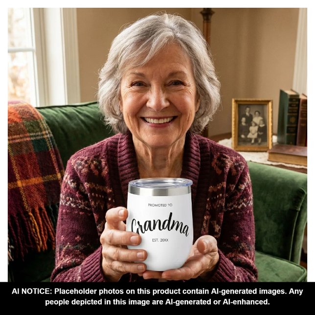 Promoted To Grandma Established Custom Year White (Creator Uploaded)
