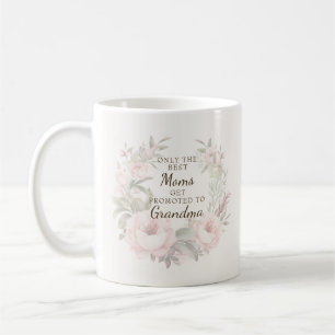 Promoted to Grandma Floral Coffee Mug