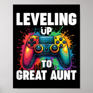 Promoted To Grandma Gender Reveal Levelling Up To Poster