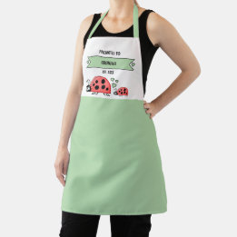 Promoted to grandma ladybugs green apron