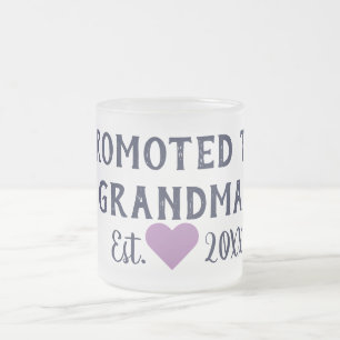 Promoted To Grandma Navy & Purple Mug