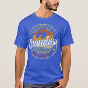 Promoted To Grandma Of Twins 2022 Soon To Be Grand T-Shirt