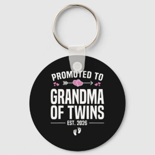 Promoted To Grandma Of Twins 2026 New Grandma Moth Key Ring