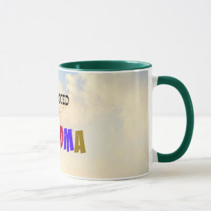 Promoted to Grandma, Pastel Clouds Design Mug