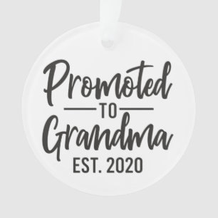 Promoted to Grandma - Pregnancy Announcement -  Ornament