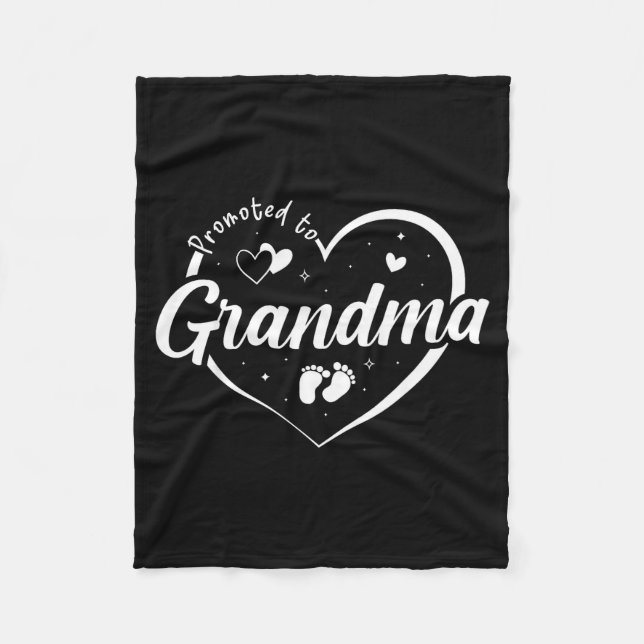 Promoted To Grandma Soon To Be Grandmom New Gigi F Fleece Blanket (Front)