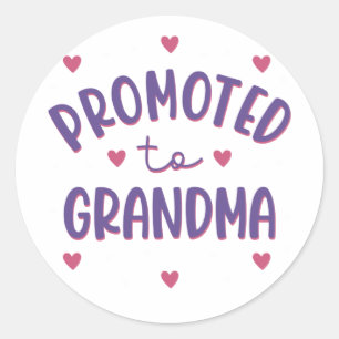 Promoted To Grandma Sticker