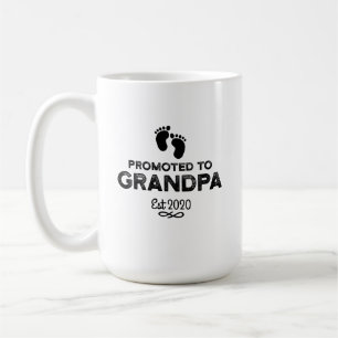 Promoted to Grandpa 2020 New Grandfather to be Coffee Mug