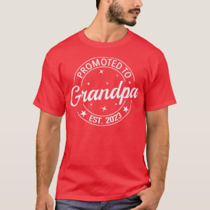 Promoted To Grandpa 2023 Soon To Be Grandpa Pregna T-Shirt