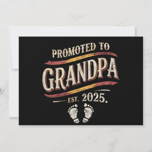 Promoted To Grandpa 2025 Grandpa est 2025  Announcement