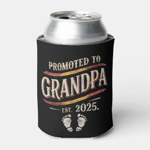 Promoted To Grandpa 2025 Grandpa est 2025  Can Cooler