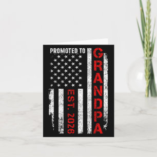 Promoted To Grandpa 2026  Card