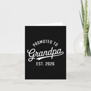 Promoted To Grandpa 2026 Card