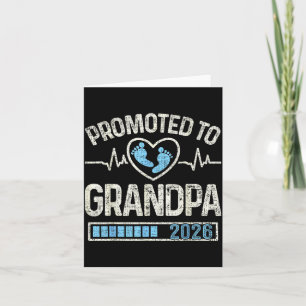 Promoted To Grandpa 2026 Expecting Baby Soon To Be Card