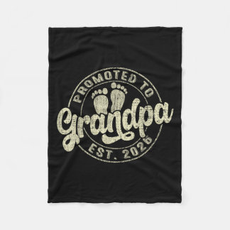 Promoted To Grandpa 2026 Expecting Baby Soon To Be Fleece Blanket