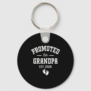 Promoted To Grandpa 2026 First Time Grandfather Me Key Ring