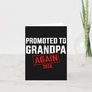 Promoted To Grandpa Again 2026  Card