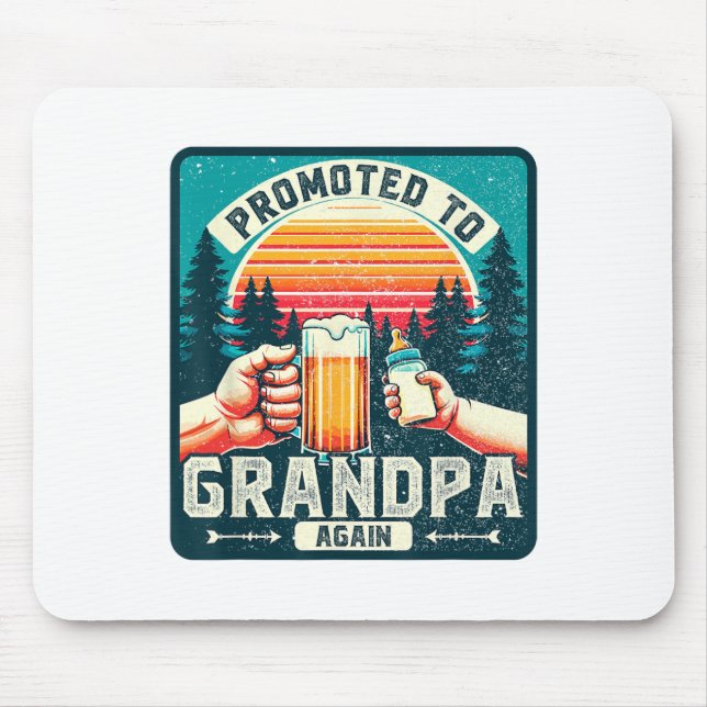 Promoted To Grandpa Again  Mouse Mat (Front)