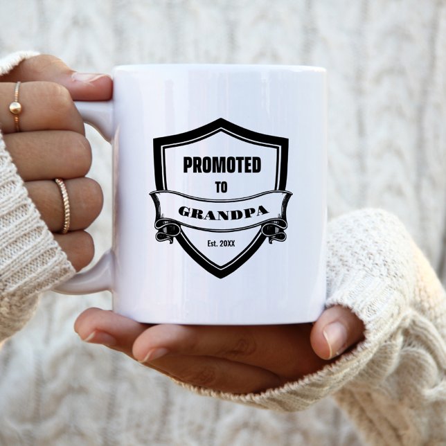 Promoted to Grandpa Coffee Mug (Creator Uploaded)