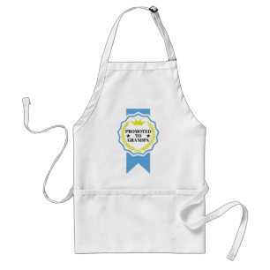 Promoted To Grandpa Cute Announcement Standard Apron