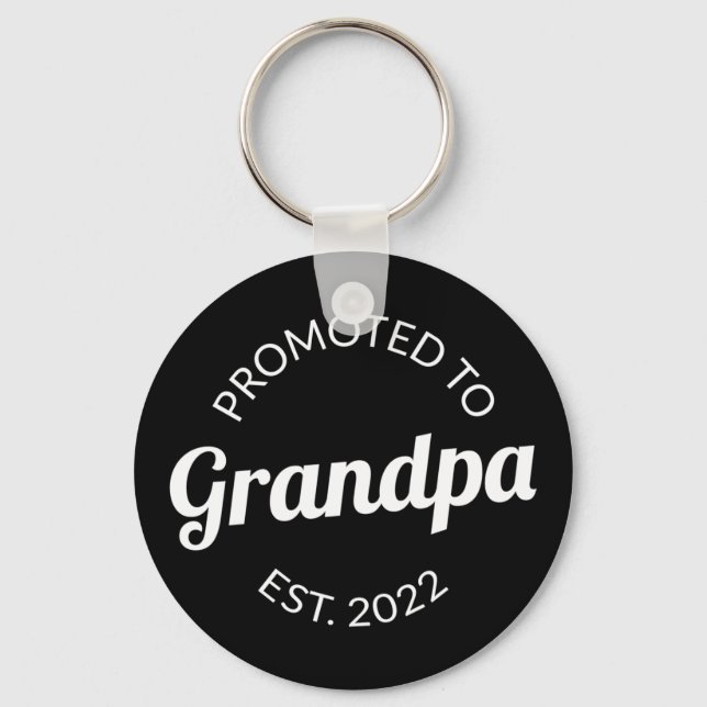 Promoted To Grandpa Est. 2022 I Key Ring (Front)