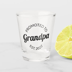 Promoted To Grandpa Est. 2022 I Shot Glass