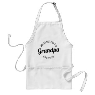 Promoted To Grandpa Est. 2022 I Standard Apron
