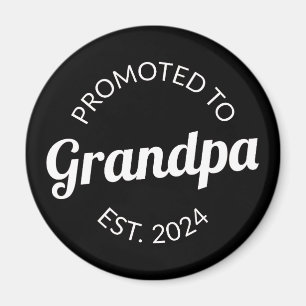 Promoted To Grandpa Est. 2024 I Magnet