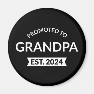 Promoted To Grandpa Est. 2024 II Magnet
