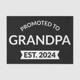 Promoted To Grandpa Est. 2024 II Tissue Paper