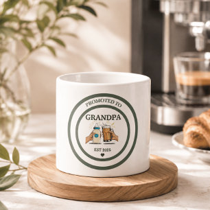 Promoted to Grandpa Est. 2025 Espresso Cup