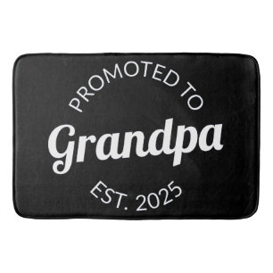 Promoted To Grandpa Est. 2025 I Bath Mat