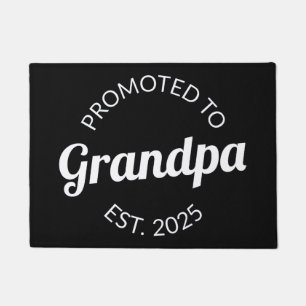 Promoted To Grandpa Est. 2025 I Doormat