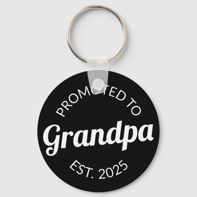 Promoted To Grandpa Est. 2025 I Key Ring (Front)