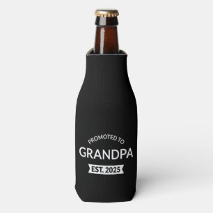Promoted To Grandpa Est. 2025 II Bottle Cooler