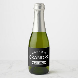 Promoted To Grandpa Est. 2025 II Sparkling Wine Label