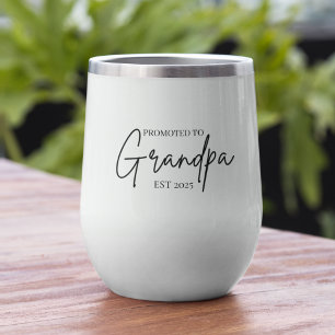 Promoted to Grandpa EST 2025 New Grandpa Gift