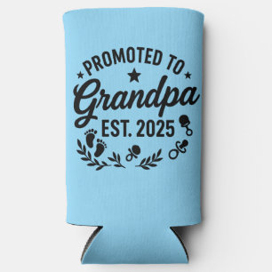 Promoted to Grandpa EST. 2025 Seltzer Can Cooler