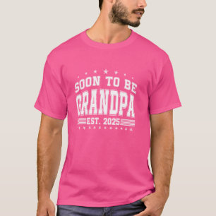 Promoted To Grandpa Est 2025 Soon To Be Grandpa Ag T-Shirt