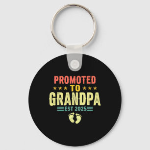 Promoted To Grandpa Est 2025 Soon To Be Grandpa Fa Key Ring