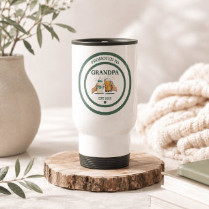 Promoted to Grandpa Est. 2025 Travel Mug