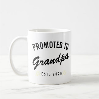 Promoted to Grandpa Est. 2026 Coffee Mug