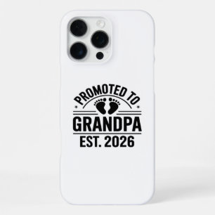 Promoted to Grandpa, Est. 2026, Funny New Grandpa  iPhone 16 Pro Max Case