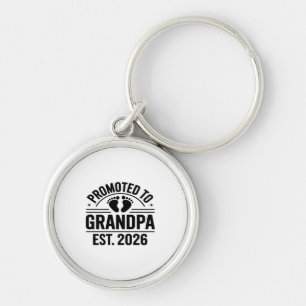 Promoted to Grandpa, Est. 2026, Funny New Grandpa  Key Ring
