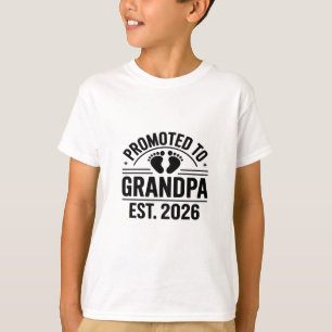 Promoted to Grandpa, Est. 2026, Funny New Grandpa T-Shirt