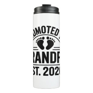 Promoted to Grandpa, Est. 2026, Funny New Grandpa Thermal Tumbler
