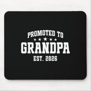 Promoted To Grandpa Est. 2026 Grandparent Baby Ann Mouse Mat
