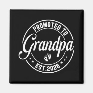 Promoted To Grandpa Est. 2026 Grandparents Baby An Magnet