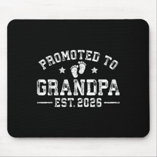 Promoted To Grandpa Est. 2026 Grandparents Baby An Mouse Mat