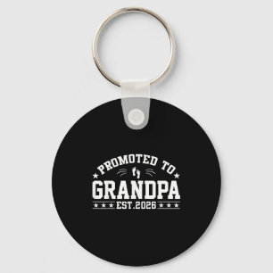 Promoted To Grandpa Est. 2026 Grandparents Grandpa Key Ring
